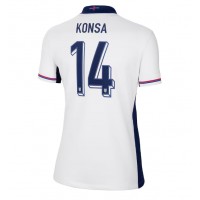 Camiseta Inglaterra Ezri Konsa #14 Primera Equipación Replica Eurocopa 2024 para mujer mangas cortas